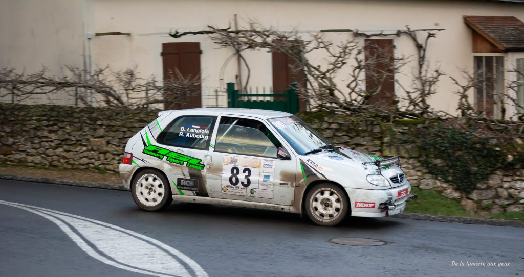 Rallye de la Vienne 2023 photographe De la lumière aux yeux CITROEN SAXO VTS N2 Renaud AUBOURG/Baptiste LANCLOIS