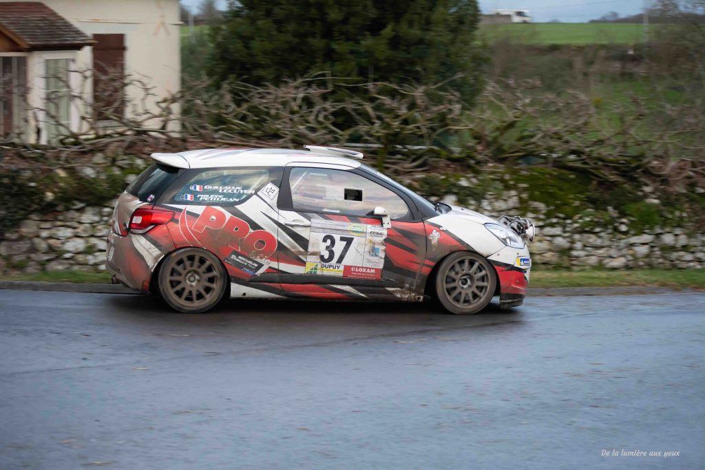 Rallye de la Vienne 2023 photographe De la lumière aux yeux CITROEN DS 3 R3 Guillaume LECUYER/Philippe PETITJEAN