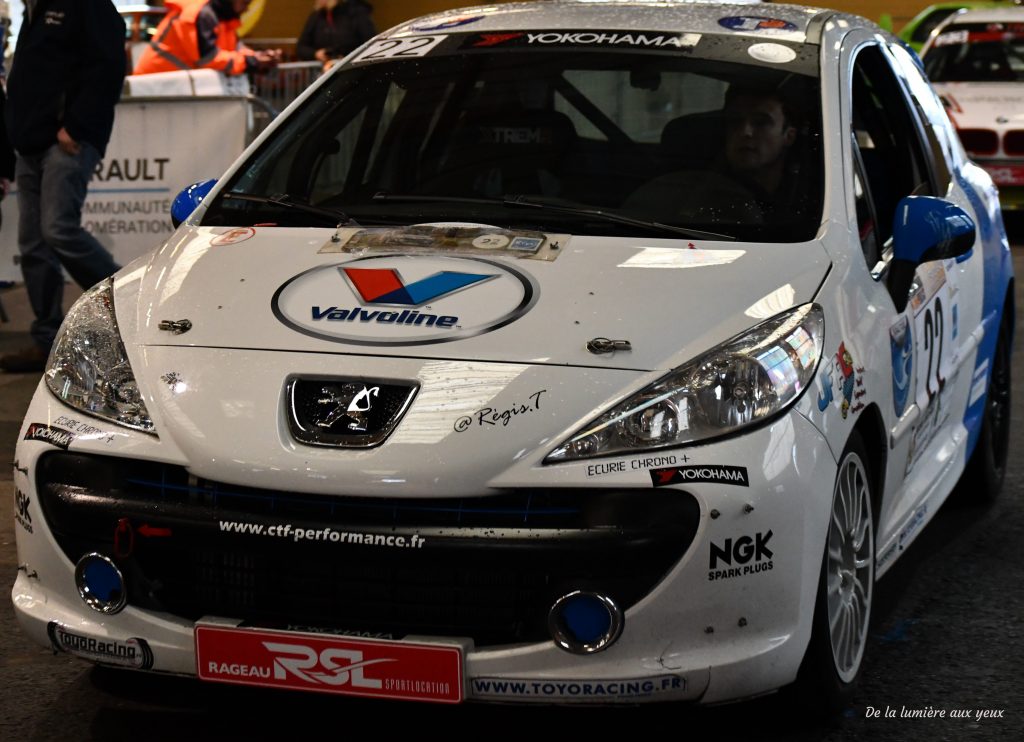 Rallye de la Vienne 2023 photographe De la lumière aux yeux PEUGEOT 207 RC Lucas MARTIN/Florentin BOUTIN