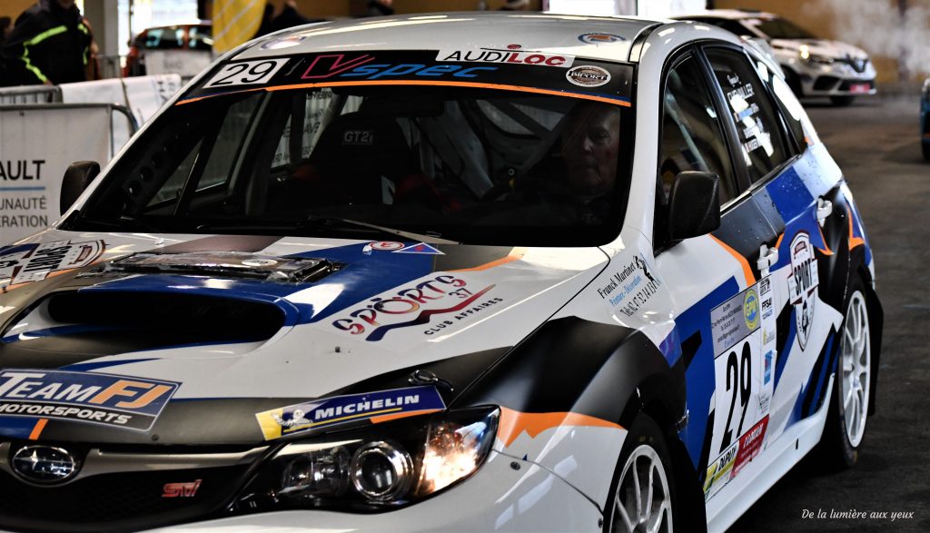 Rallye de la Vienne 2023 photographe De la lumière aux yeux SUBARU IMPREZA WRX STI Michel HUGER/Romain CHEVAILLER