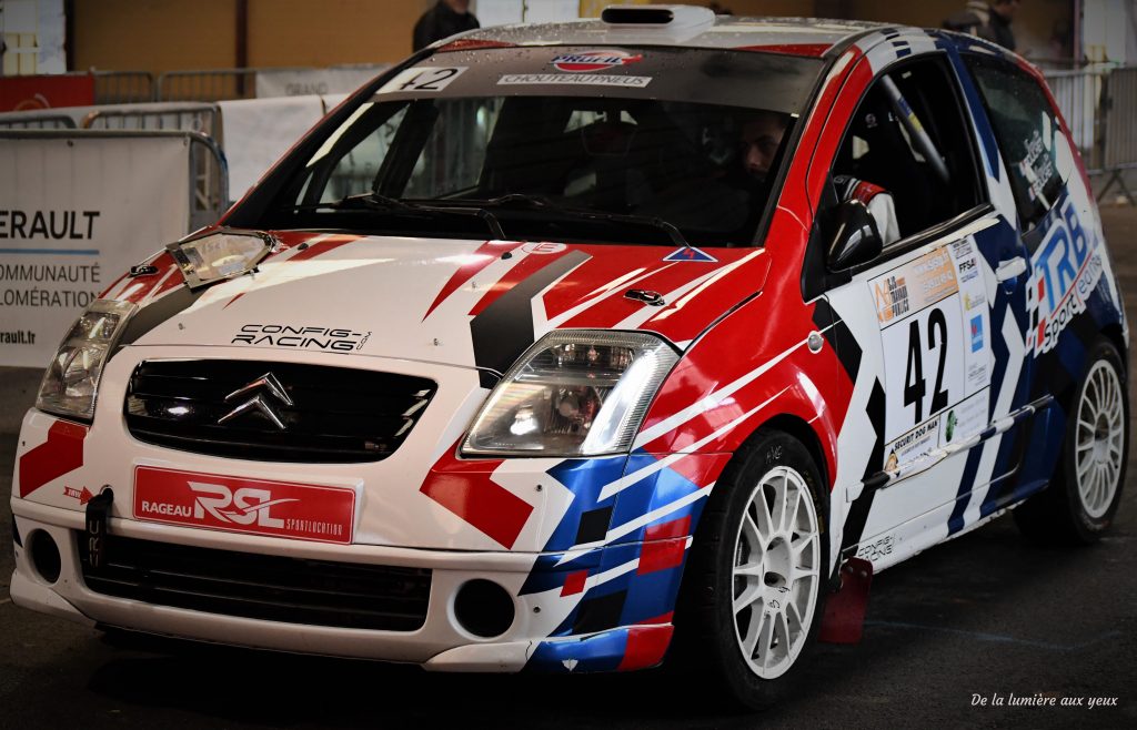 Rallye de la Vienne 2023 photographe De la lumière aux yeux CITROEN C2 Thomas BOUCHET/Romain BOUCHET