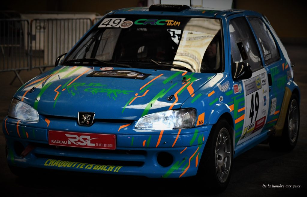 Rallye de la Vienne 2023 photographe De la lumière aux yeux PEUGEOT 106 S16 Cédric GAGNEPAIN/Audrey PIAULT