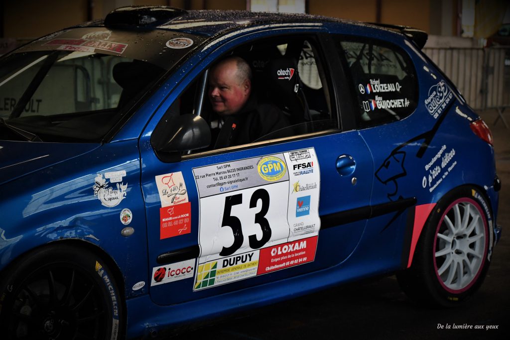 Rallye de la Vienne 2023 photographe De la lumière aux yeux PEUGEOT 206 RC Richard LOIZEAU/Emmanuel GUIOCHET