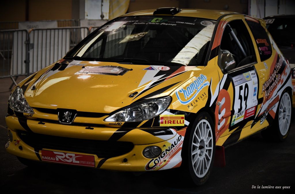 Rallye de la Vienne 2023 photographe De la lumière aux yeux PEUGEOT 206 RC N3 Emmanuel COIGNAUD/Stéphanie MARTIN