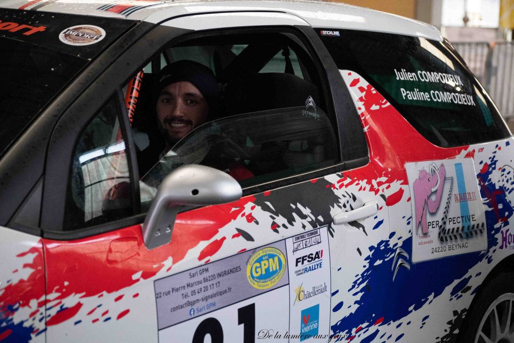 Rallye de la Vienne 2023 photographe De la lumière aux yeux CITROEN DS3 Julien COMPOZIEUX/Pauline COMPOZIEUX