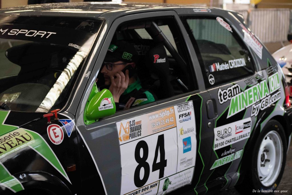 Rallye de la Vienne 2023 photographe De la lumière aux yeux PEUGEOT 106 N2 Mathéo CROIZON/Audrey GARY