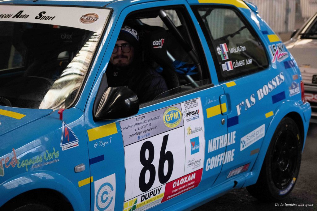 Rallye de la Vienne 2023 photographe De la lumière aux yeux PEUGEOT 106 S16 N2 Tom MASLAG/Julie CLEMENT