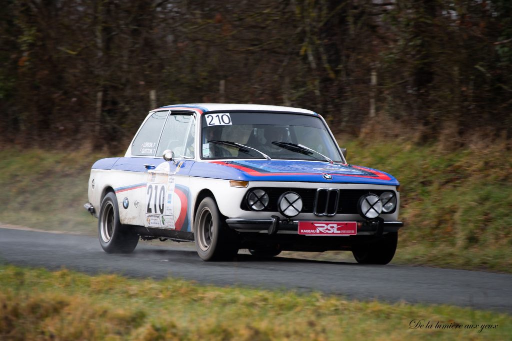 Rallye de la Vienne 2023 photographe De la lumière aux yeux BMW 2002 TI Thierry GUITTON/François LORION