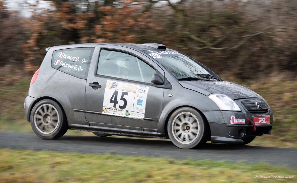 Rallye de la Vienne 2023 photographe De la lumière aux yeux CITROEN C2 R2 MAX Gabriel DELACOUR/David HEMERY