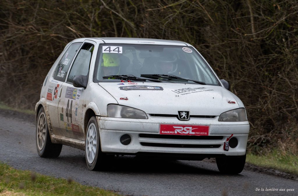 Rallye de la Vienne 2023 photographe De la lumière aux yeux PEUGEOT 106 S16 Gabriel BEBOIS/Tanguy GILLARD