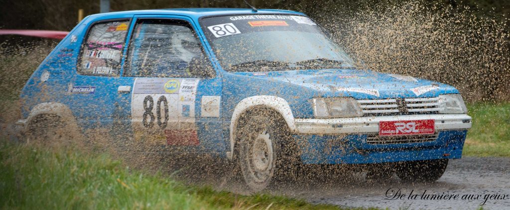 Rallye de la Vienne 2023 photographe De la lumière aux yeux PEUGEOT 205 RALLYE A5 Stéphane PELERIN/Cyril GAUTIER